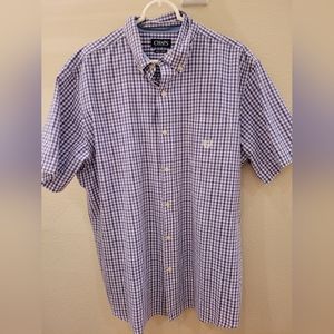 ☀️Purple checker dress shirt 💜 like new